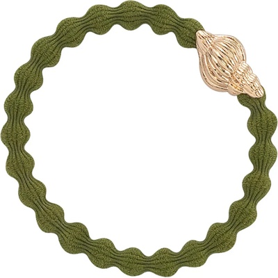 By Eloise London Bling Charms Tropical Seashell Ластик за коса за жени цвят Olive