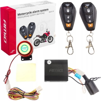 AMiO Motoalarm s dálkovým ovládáním MCA14 s dálkovými ovladači