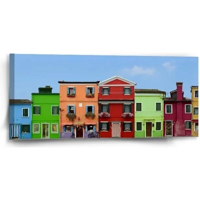 Sablio Obraz Domky - 110x50 cm
