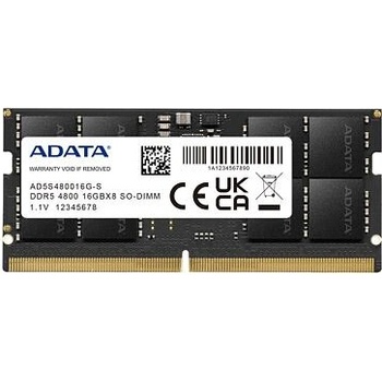 Adata DDR5 SO 16GB 4800MHz CL40 (1x16GB) AD5S480016G S