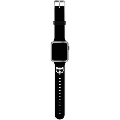 Karl Lagerfeld Каишка Karl Lagerfeld - Choupette, Apple Watch, 42/44 mm, черна (3666339031671)