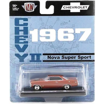 Chevrolet Nova SS 1967 oranžová M2 Machines 1:64