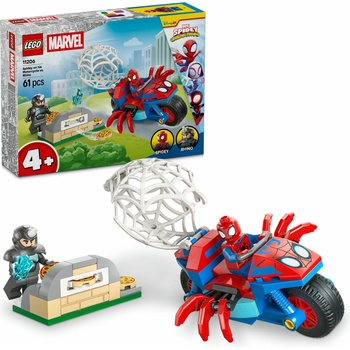 LEGO® Marvel Spidey and his Amazing Friends - Spidey on his Motorcycle vs. Rhino (11206)