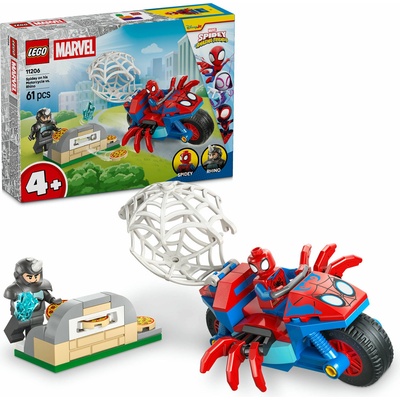 LEGO® Marvel Spidey and his Amazing Friends - Spidey on his Motorcycle vs. Rhino (11206)
