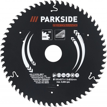 PARKSIDE Pilový kotouč 190 mm 60 zubů PKSBP 19060 A1