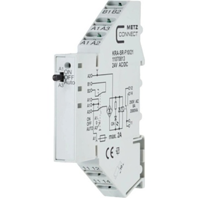 Spojovací modul 24, 24 V/AC, V/DC (max) 1 přepínací kontakt Metz Connect 11070813 1 ks