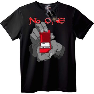 NOONEBRAND Тениска No One Esc Клавиш - 2XL, Black