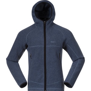 Bergans Мъжки вълнен пуловер Bergans Vaagaa Merino Terry Midlayer Hoodie Fleece jacket - Granite Blue - размер XL (005-7810-0113)