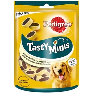 PEDIGREE Tasty Minis парченца сирене и говеждо 140 г