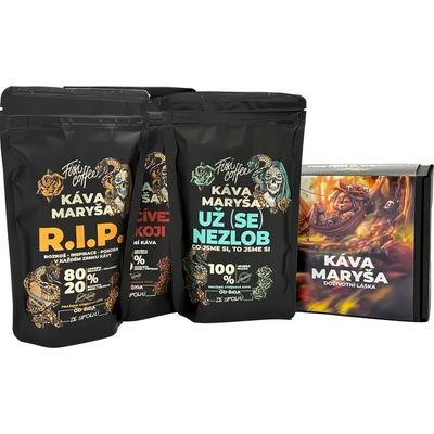 Fixi Coffee V balíku poprvé degustační sada Mletá 3 x 100 g