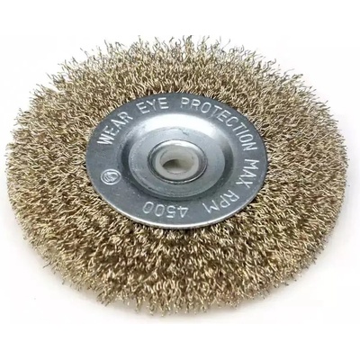 DEDRA Brúsny kefový kotúč 150 mm, miskový, mosadzný