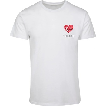 Mister Tee Тениска Merchcode Football - Turkey T-shirt white XXLUB-MP0008638-00220 - Тъмносив, размер 5XL