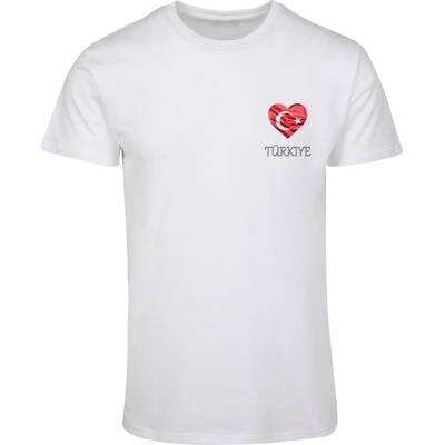 Mister Tee Тениска Merchcode Football - Turkey T-shirt white XXLUB-MP0008638-00220 - Тъмносив, размер 5XL