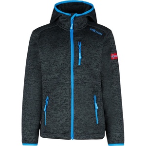 TROLLKIDS Детско поларено яке Trollkids Kid's Jondalen Jacket XT Fleece jacket - Anthracite / Medium Blue - размер 164 (EU) (703-2541-0119)