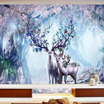 Image 1 of Art gift Фототапет Приказни елени 2