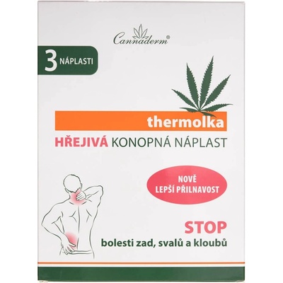Cannaderm thermolka hřejivá konopná náplast 3 ks – Zbozi.Blesk.cz
