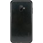 MOFI Samsung J6 Plus MOFI силиконов калъф за телефон с ефект на кожа, ЧЕРЕН (GP-83094)
