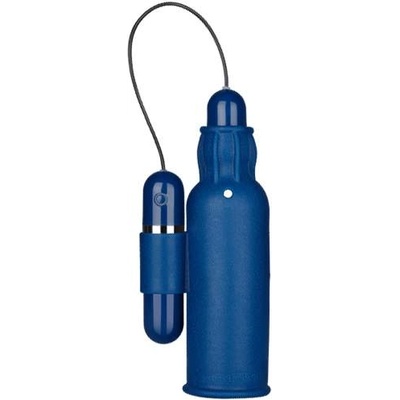 NMC Вибро оро мастурбатор за мъже "tremble stroker blue" 14 см