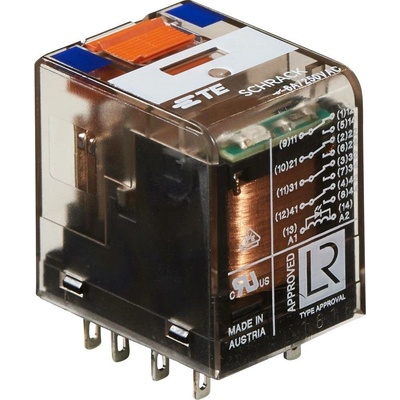 TE Connectivity PT570L24 průmyslové relé , 24 V/DC, 4 přepínací kontakty, 1 ks