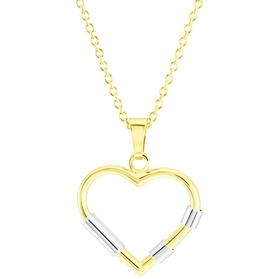 Gemmax Zlatý řetízek se srdíčkem GLSCN-43891-36261