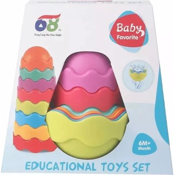 Man Yuk Toys Кула строител, 8 части (618-201)