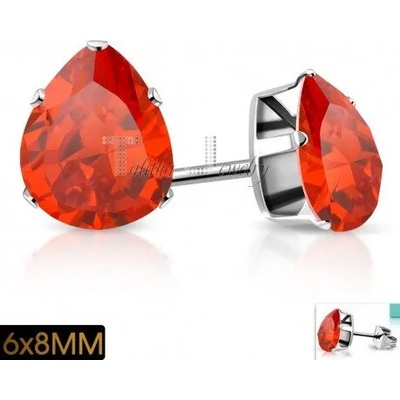 Обеци " Червена капка"