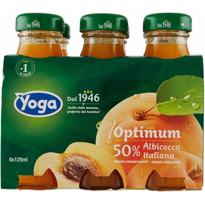 Yoga marhuľový džús v skle 6 x 125 ml