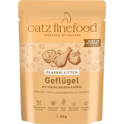 catz finefood Kitten 8 x hydinové 85 g