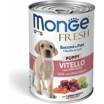 Monge Fresh Puppy Telecí se zeleninou 400 g