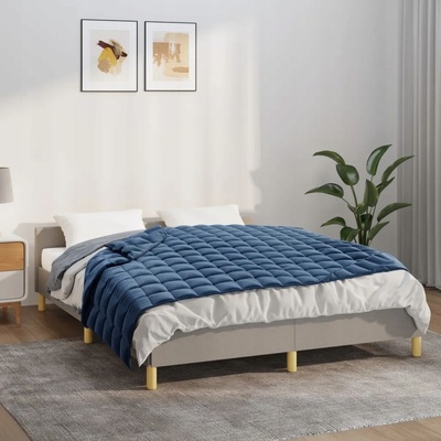 Shumee Záťažová prikrývka modrá 11 kg polyester 152x203