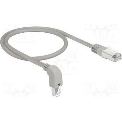 Delock 85855 Patch SF/UTP Cat 5e Cu 0,5m šedý