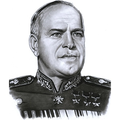 Georgij Konstantinovič Žukov - reprodukce kresby
