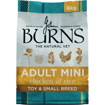 Burns Dog Adult & Senior Original Toy & Small Breed Chicken & Brown Rice 2 x 6 kg