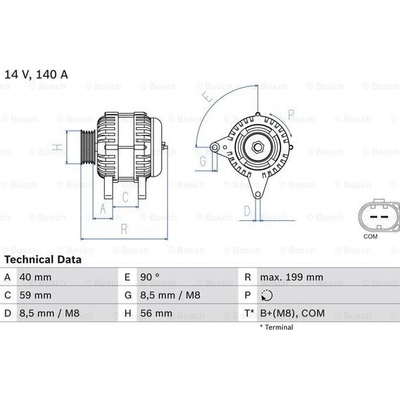 Generátor BOSCH 0 986 081 160