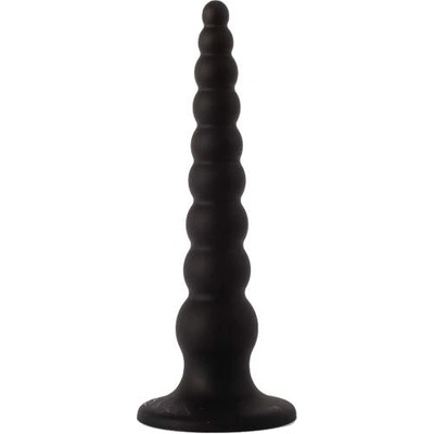 X-Men Лепящо се дилдо с топчета - Butt Plug "KOMS BLACK ANAL" 20 cm