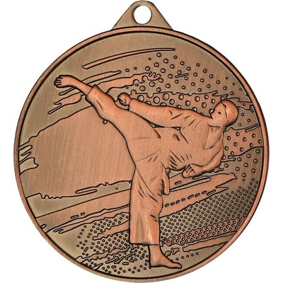 MMC4509/B Medaila karate pr.45 mm hr.2 mm bronz 4 5x0 2 cm