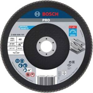 Bosch - Ламелен шлифовъчен диск за стомана, P40, диаметър 180 мм 2608606737 (2608606737)