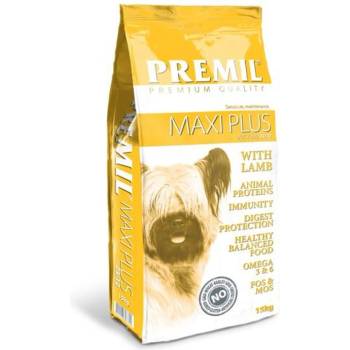 PREMIL Maxi Plus с агнешко- пълноценна храна за пораснали кучета от всички породи - 15 кг. Premium