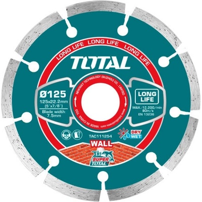 Total Řezný segmentový 125 mm TAC111254