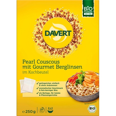 Davert Био перлен кускус с гурме планинска леща - 250 г