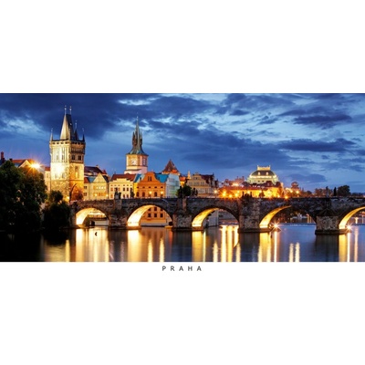 Pohled Praha: Karlův most - panorama