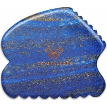 Crystallove Lapis Lazuli Contour Gua Sha masážní pomůcka 1 ks