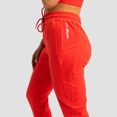 GymBeam dámske tepláky limitless hot red