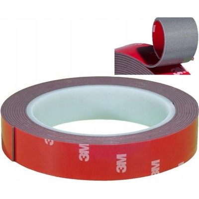 3M Obojstranná lepiaca páska akrylová 25 mm x 5 m šedá
