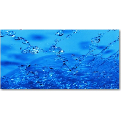 Fotoobraz na skle kvapky vody 100x50 cm