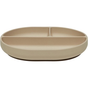 OYOY Mini Бежова силиконова детска чиния 17x21, 5 cm Enkei - OYOY Mini (M107657)