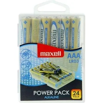 Maxell Алкални батерии MAXELL LR03 1, 5V AAA 24 бр. блистер PVC case (ML-BA-LR03-24PK)