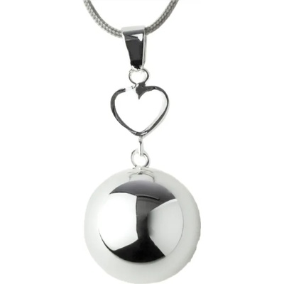 Висулки за бременни Bola: Със сребърно сърце (VO211)