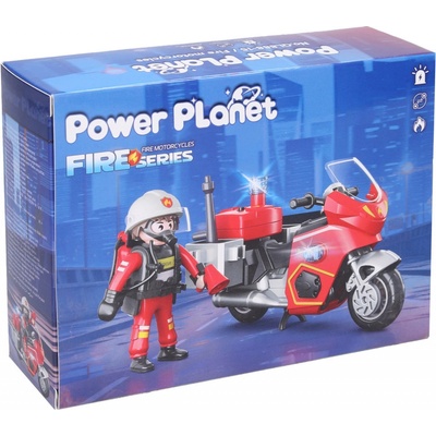 Wiky Figúrka hasič na motorke stavebnica 11cm
