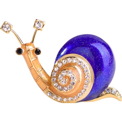 Amparo Miranda Brošňa slimáčik 790B modro-zlatý